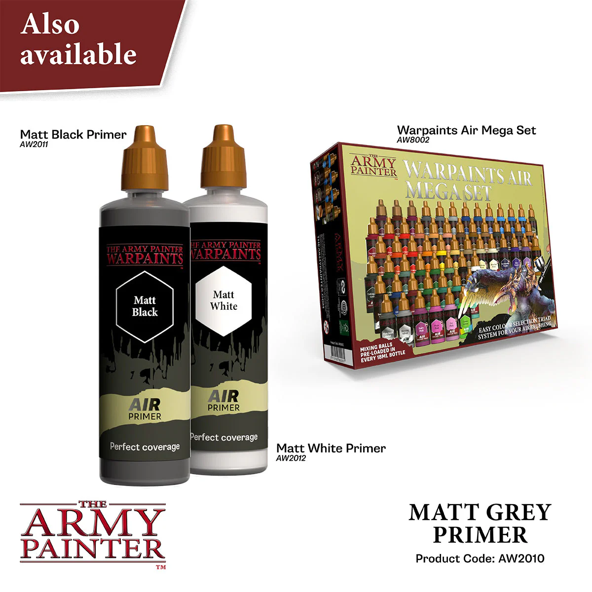 Warpaints Air: Matt Grey Primer, 100 ml - Image 5