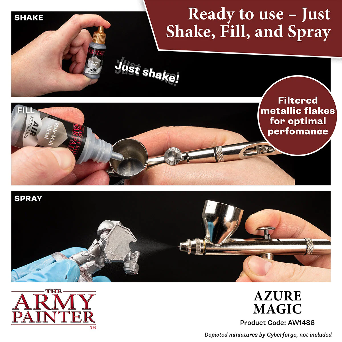 Warpaints Air Metallics: Azure Magic - Image 4