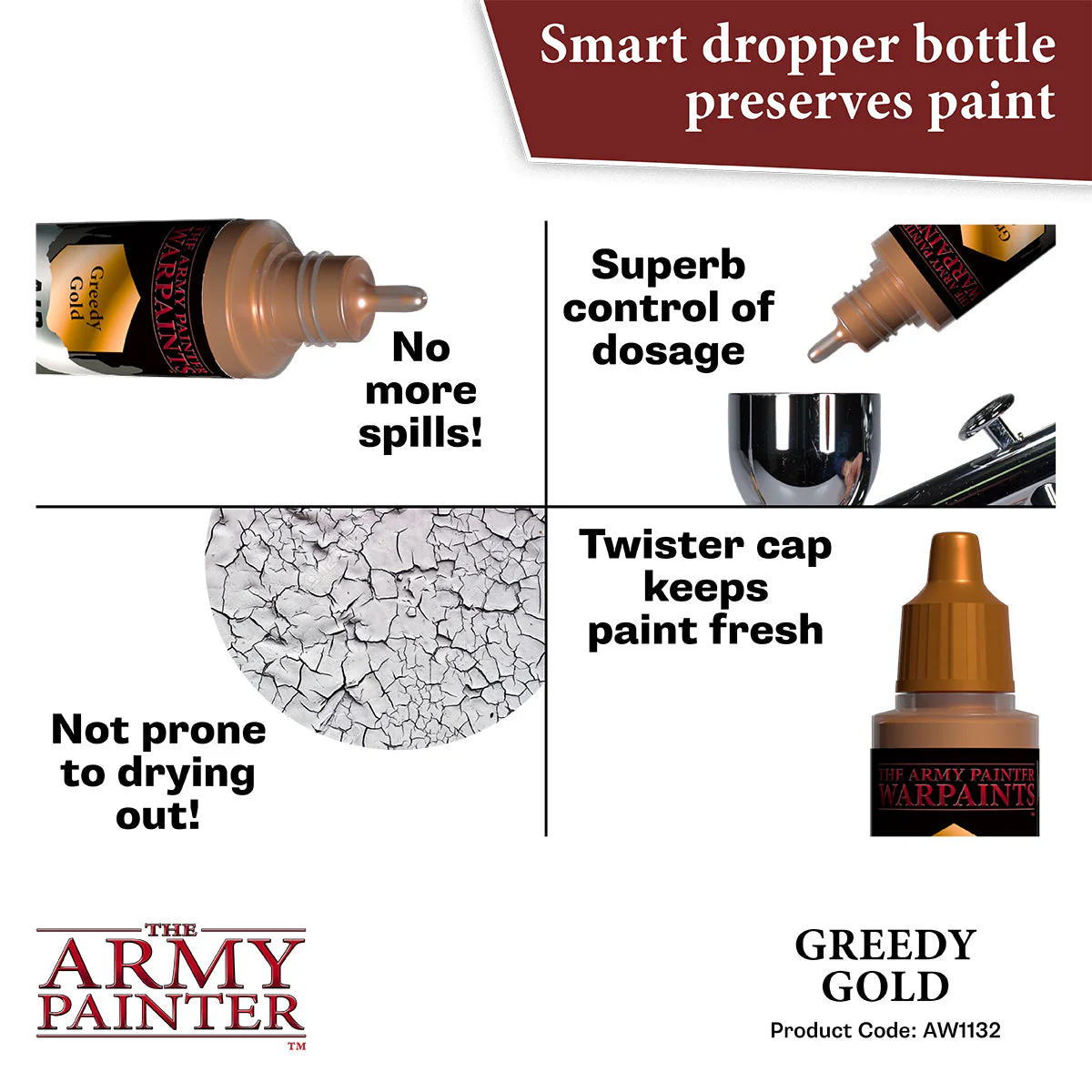 Warpaints Air Metallics: Greedy Gold - Image 5