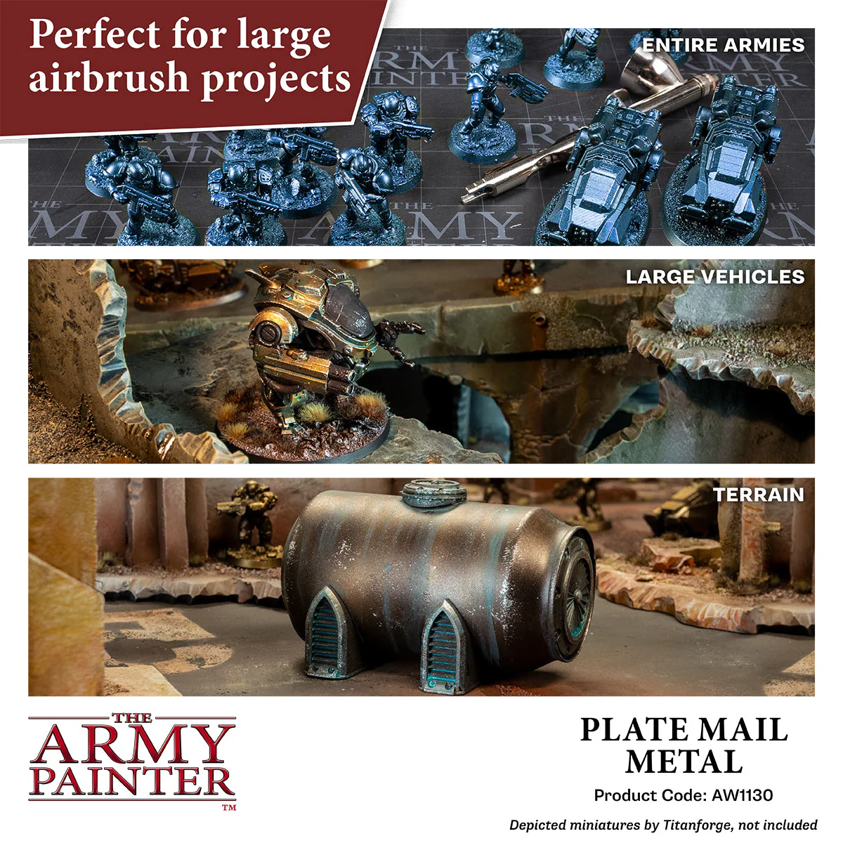 Warpaints Air Metallics: Plate Mail Metal - Image 7