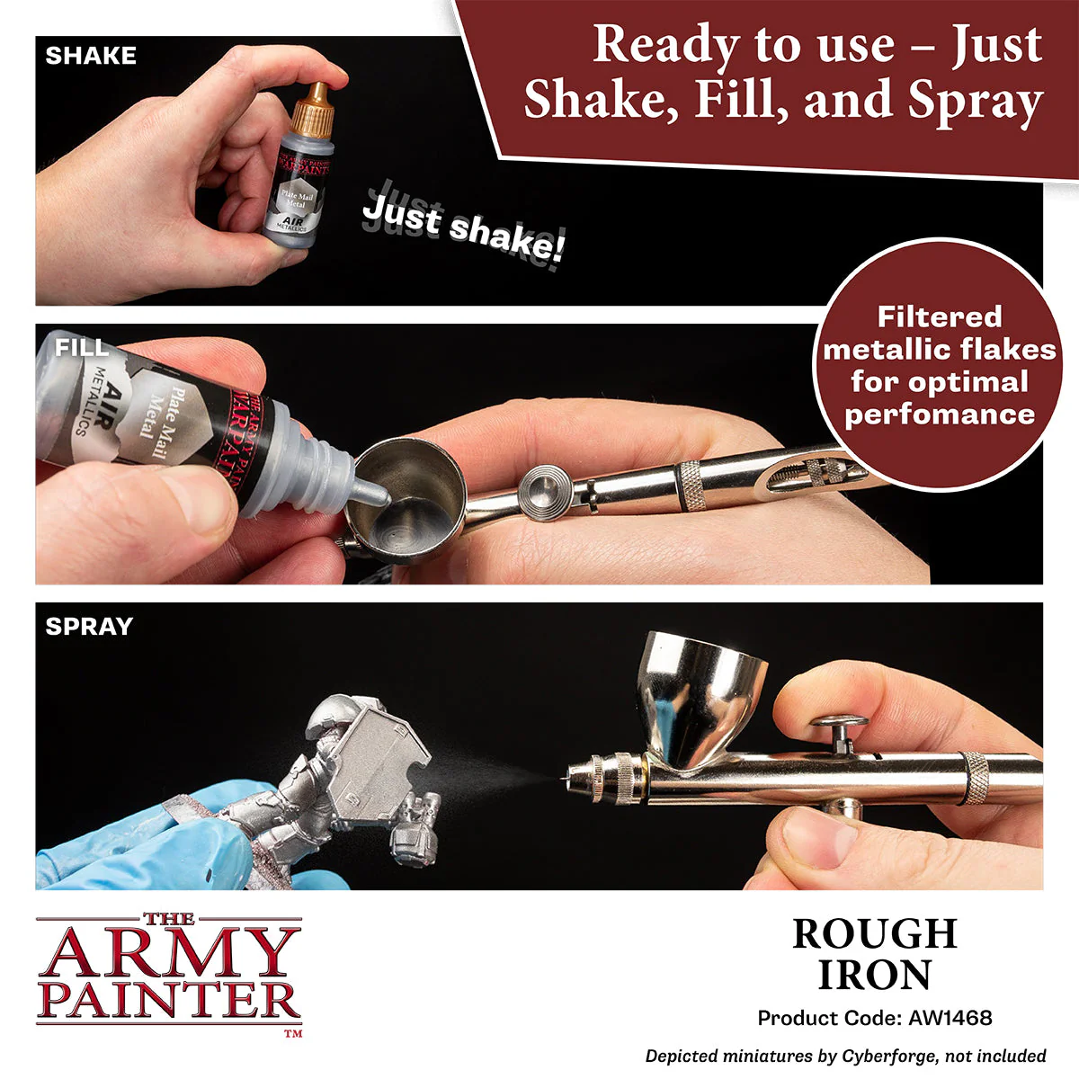 Warpaints Air Metallics: Rough Iron - Image 3