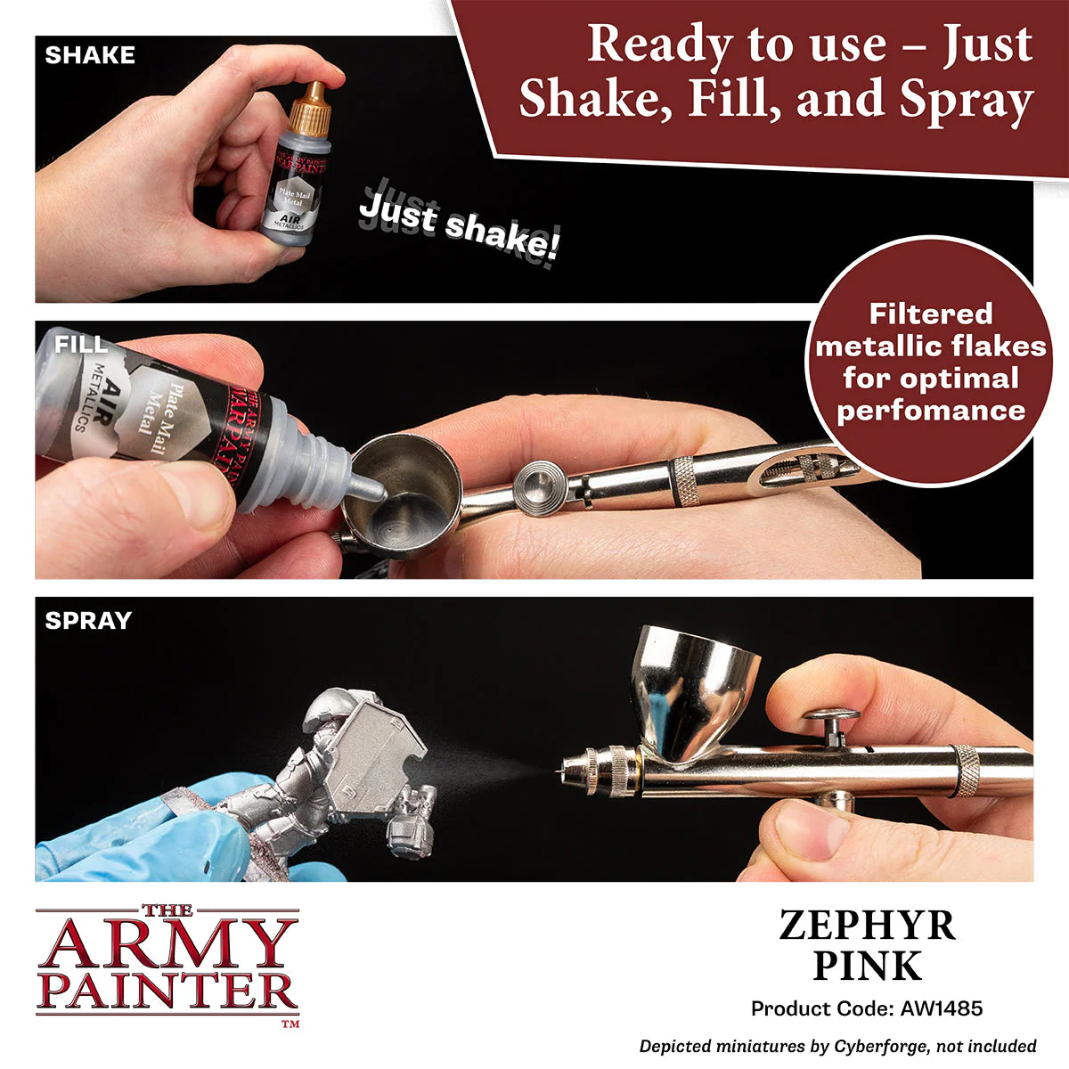 Warpaints Air Metallics: Zephyr Pink - Image 3